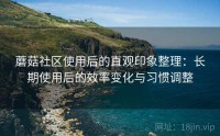 蘑菇社区使用后的直观印象整理：长期使用后的效率变化与习惯调整