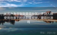 从用户角度聊聊蘑菇社区：不同人群使用场景下的适配度观察，蘑菇社游戏
