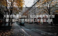 天美密桃果冻mv｜站在实用角度的整理：第一次使用时的上手难度记录