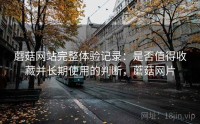 蘑菇网站完整体验记录：是否值得收藏并长期使用的判断，蘑菇网片