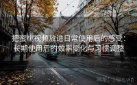 把蜜桃视频放进日常使用后的感受：长期使用后的效率变化与习惯调整