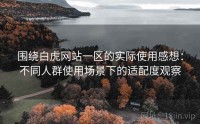 围绕白虎网站一区的实际使用感想:不同人群使用场景下的适配度观察