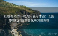 红桃视频的一次真实使用体验：长期使用后的效率变化与习惯调整