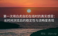 第一次用白虎自扣在线时的真实感受：长时间浏览后的稳定性与流畅度表现