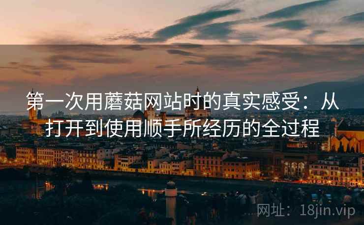 第一次用蘑菇网站时的真实感受:从打开到使用顺手所经历的全过程 第一次用蘑菇网站时的真实感受:从打开到使用顺手所经历的全过程