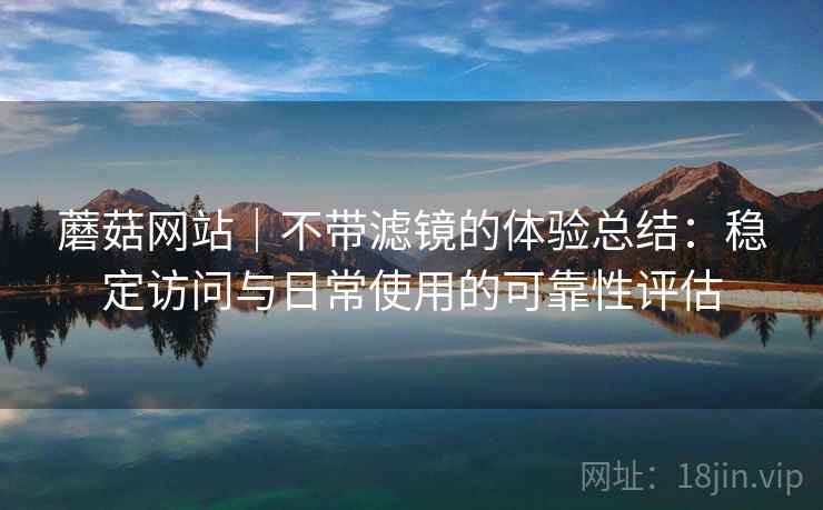 蘑菇网站|不带滤镜的体验总结:稳定访问与日常使用的可靠性评估 蘑菇网站|不带滤镜的体验总结:稳定访问与日常使用的可靠性评估