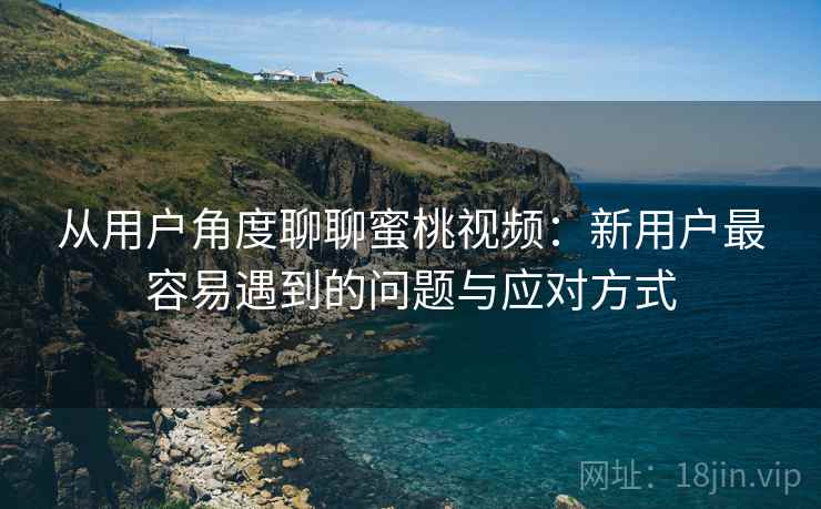 从用户角度聊聊蜜桃视频:新用户最容易遇到的问题与应对方式 从用户角度聊聊蜜桃视频:新用户最容易遇到的问题与应对方式