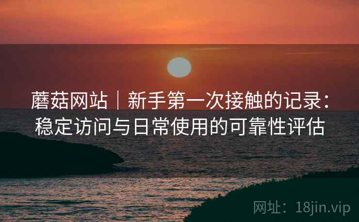 蘑菇网站|新手第一次接触的记录:稳定访问与日常使用的可靠性评估 蘑菇网站|新手第一次接触的记录:稳定访问与日常使用的可靠性评估