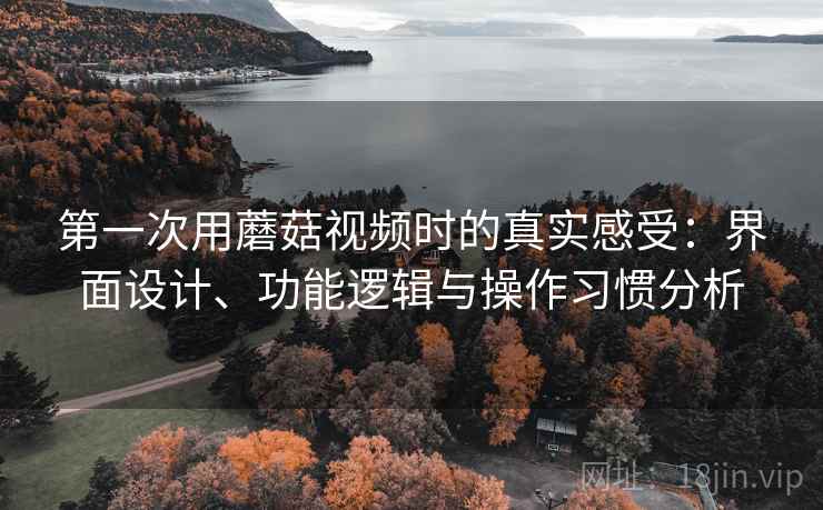 第一次用蘑菇视频时的真实感受:界面设计、功能逻辑与操作习惯分析 第一次用蘑菇视频时的真实感受:界面设计、功能逻辑与操作习惯分析