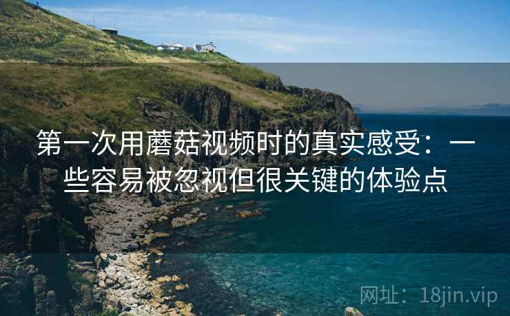 第一次用蘑菇视频时的真实感受:一些容易被忽视但很关键的体验点 第一次用蘑菇视频时的真实感受:一些容易被忽视但很关键的体验点