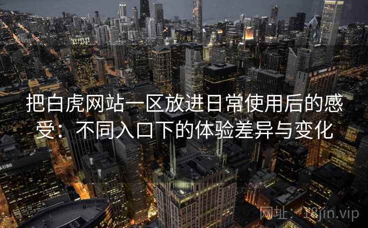 把白虎网站一区放进日常使用后的感受:不同入口下的体验差异与变化 把白虎网站一区放进日常使用后的感受:不同入口下的体验差异与变化